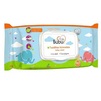 BUBU TOALLITAS HUMEDAS CON ACEITE EMU C/TAPA X60