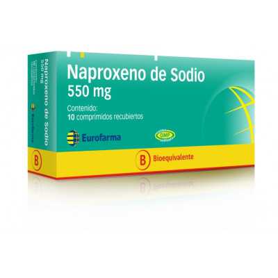 Naproxeno 550mg x10com. (Eurofarma)
