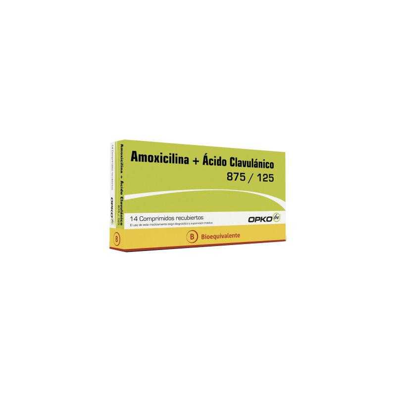 AMOXICILINA CLAVULAN 875/125 X14COM OPKO 