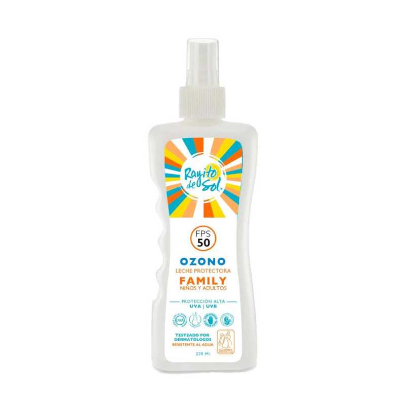 RAYITO DE SOL OZONO FAMILY FPS50 LECHE 220ml