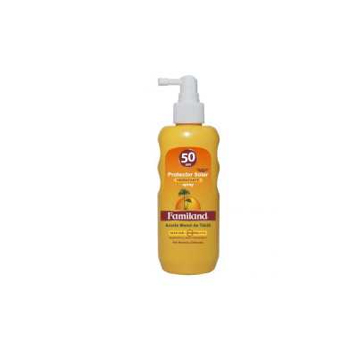 Familand protector solar Monoi Coco hidratante FPS 50 spray 190 ml.