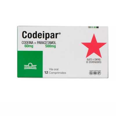 CODEIPAR 60/500mg X12COM