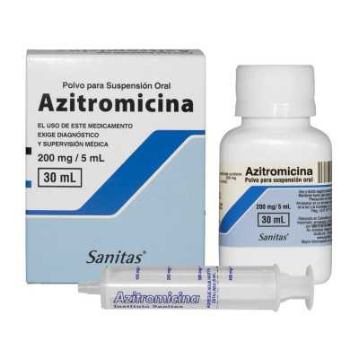 AZITROMICINA 200mg/5ml S O 30ml SANITAS CENABAST