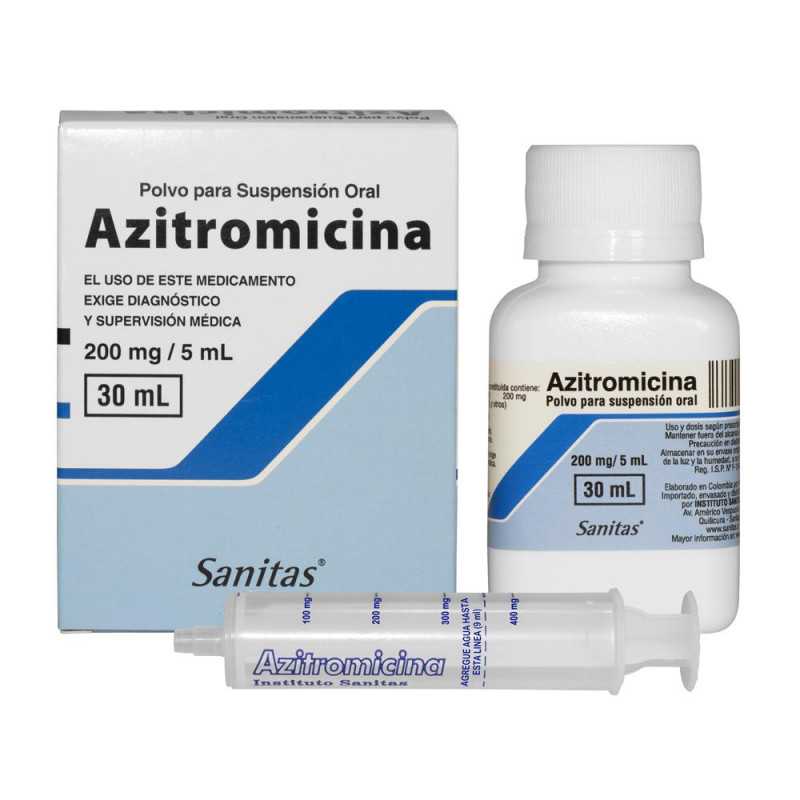 AZITROMICINA 200mg/5ml S O 30ml SANITAS CENABAST