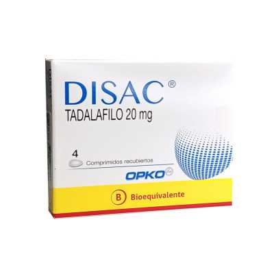Disac 20 mg x 4 comprimidos.