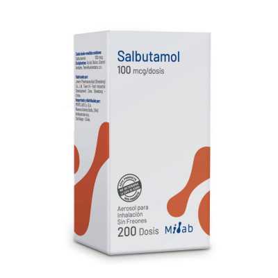 Salbutamol LF 100mcg inhalador 200 dosis (Mintlab)