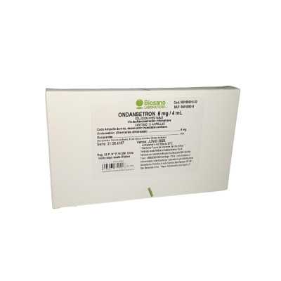 ONDANSETRON 8MG/4ML AMPOLLA X5 BIOSANO CENABAST 