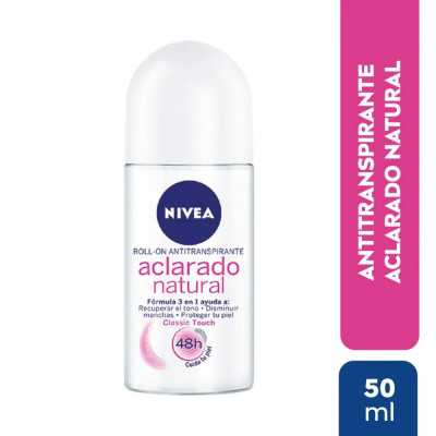 NIVEA DEO ROLL-ON ACLARADO NATURAL CLASSIC T 50ML