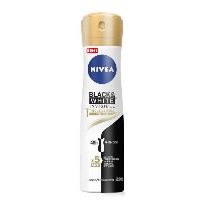 NIVEA DEO SPRAY INVISIBLE B&W TOQUE DE SEDA 150 ML