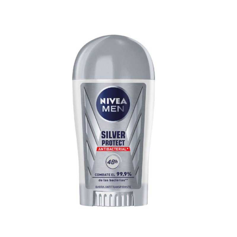 NIVEA MEN DEO BARRA SILVER PROTECT ANTIBAC 43G