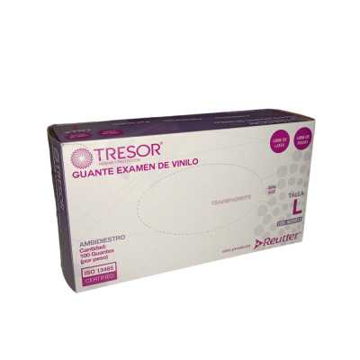 GUANTES VINYL LIBRE POLVO T L X100 TRESOR 