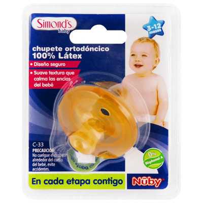 SIMONDS NUBY CHUPETE ORTODONCICO 100 LATEX