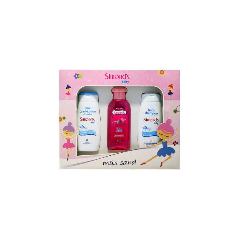 SIMONDS ESTUCHE PINK CREMA COLONIA SHAMPOO