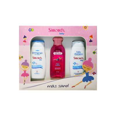 SIMONDS ESTUCHE PINK CREMA COLONIA SHAMPOO