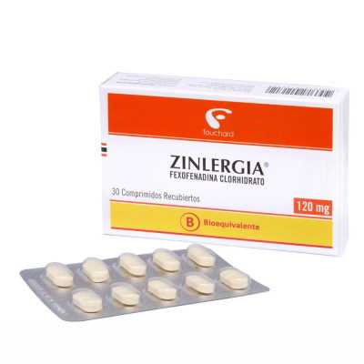 ZINLERGIA 120mg X30COM 