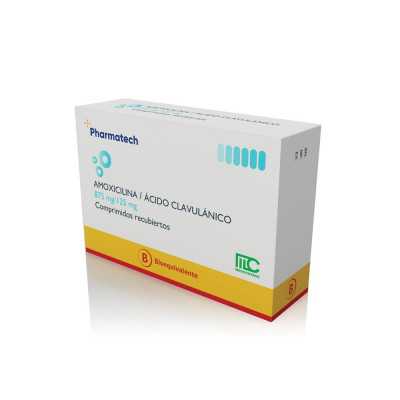 AMOXICILINA CLAVULANICO 875/125 X14COM PHARMATE 