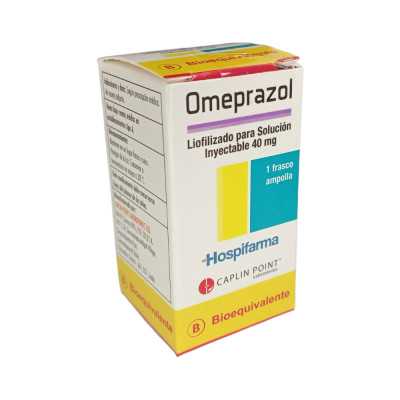 Omeprazol 40 mg/10 ml. Inyectable x 1 Frasco Ampolla (Hospifarma)