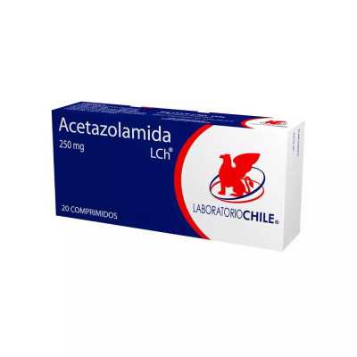 ACETAZOLAMIDA 250mg X20COM CHILE 